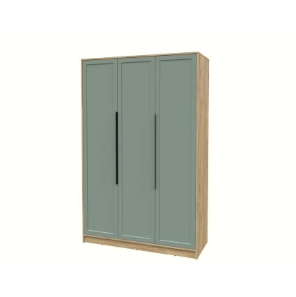 Шкаф распашной Тренд КТ-Ш3 (Дуб золотой ЛДСП/ Мята ЛМДФ) Ш1360 В2128 Г547